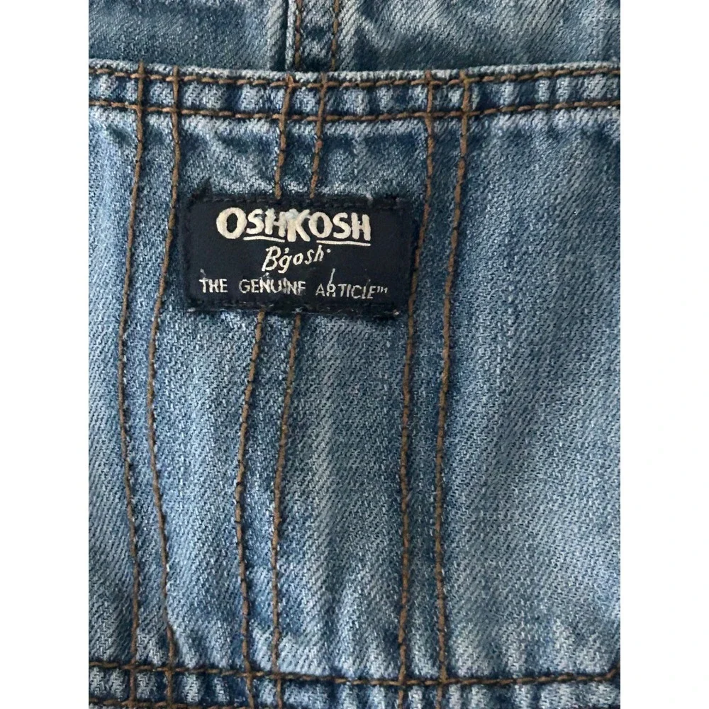 Toddler OshKosh B'gosh Denim Patchwork Overalls Size 3T